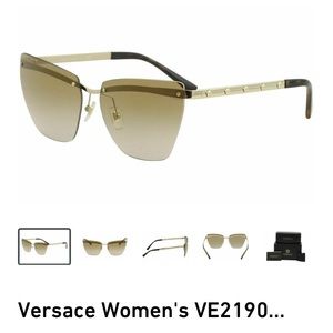 Versace women’s cat eye sunglasses 2190 1252/6E